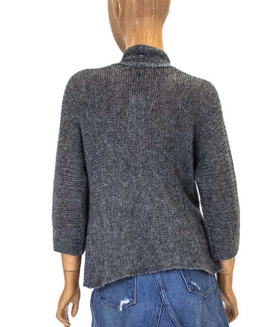 Eileen Fisher Clothing Medium Ash Cropped Caridgan Sweater