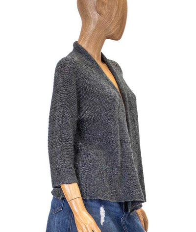 Eileen Fisher Clothing Medium Ash Cropped Caridgan Sweater