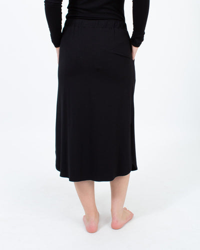 Eileen Fisher Clothing XS Black Midi Skirt