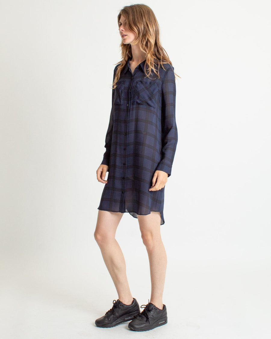 Eileen Fisher Clothing XS Plaid Shift Dress