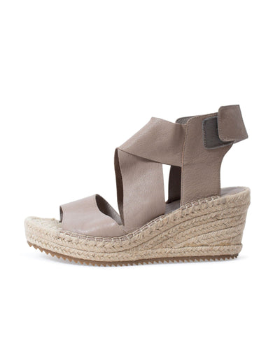 Eileen Fisher Shoes Small | US 7.5 "Willow Leather Espadrille Wedge Sandal"