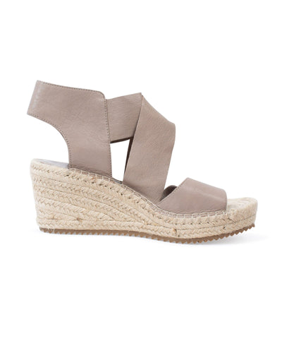 Eileen Fisher Shoes Small | US 7.5 "Willow Leather Espadrille Wedge Sandal"