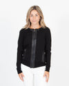Elie Tahari Clothing XS Leather Detail Sweater