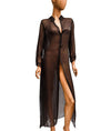 Elie Tahari Clothing XS Sheer Maxi Duster with Slit