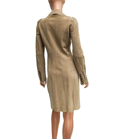 Elie Tahari Clothing XS Suede Trench Coat