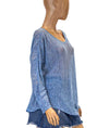 Elieen Fisher Clothing Medium Semi-Sheer Woven Asymmetrical Top