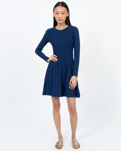 Elizabeth and James Clothing XS Blue Long Sleeve Mini Dress