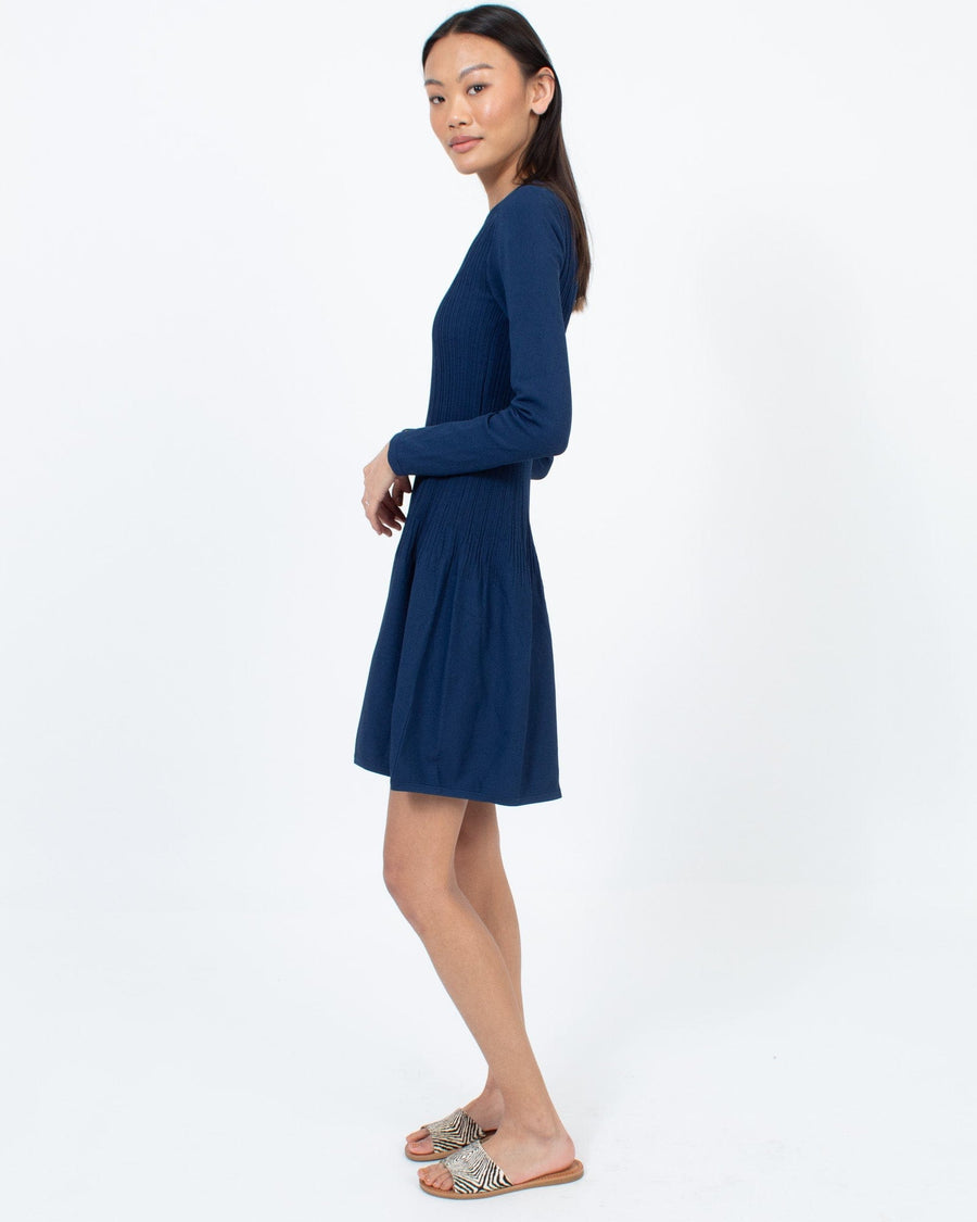 Elizabeth and James Clothing XS Blue Long Sleeve Mini Dress