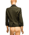 Elizabeth and James Clothing XS | US 2 Olive Cropped Sleeve Blazer