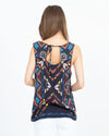 Ella Moss Clothing Medium Printed Sleeveless Blouse