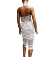 ELLIATT Clothing Medium Halter Lace Dress with Cut-Outs