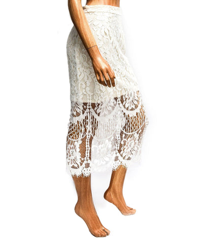 ELLIATT Clothing Medium Lace Pencil Skirt