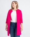 Ellie Kai Clothing Small Pink Open Front Cardigan