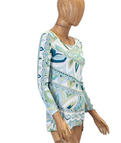 Emilio Pucci Clothing Medium | US 6 Long Sleeve Patterned Tee