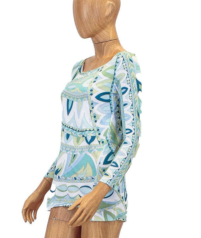 Emilio Pucci Clothing Medium | US 6 Long Sleeve Patterned Tee