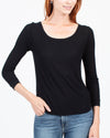 Enza Costa Clothing Small Ribbed 3/4 Sleeve Tee