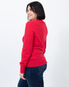Equipment Clothing Medium Red Knit Sweater