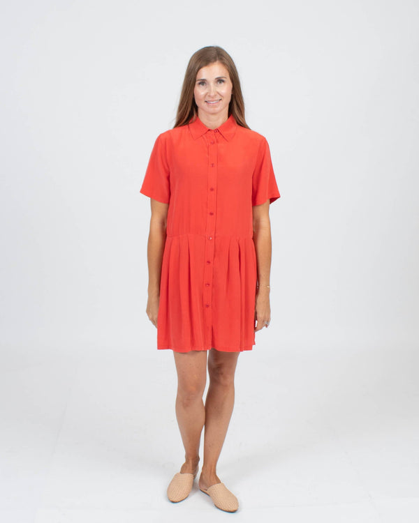 Button Front Dress The Revury
