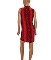 Equipment Clothing XS Snakeskin Print Henley Shift Mini Dress