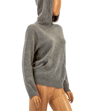 Evam Eva Clothing Small Cashmere Pullover Hoodie Sweater
