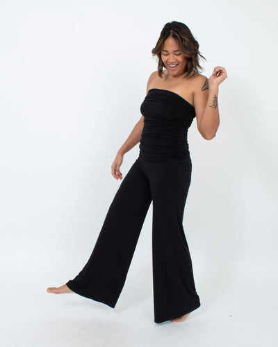 Evo Vorro Clothing Small Black Strapless Jumpsuit
