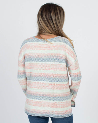 Faherty Clothing Small Striped Cotton Sweater