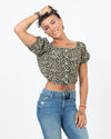 Faithful the Brand Clothing Small | US 4 Puff Sleeve Cropped Blouse