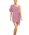 Fame And Partners Clothing Large | US 10 I AUS 14 Off The Shoulder Striped Mini Dress