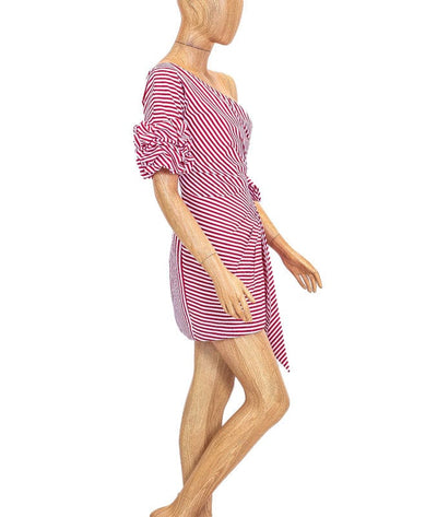 Fame And Partners Clothing Large | US 10 I AUS 14 Off The Shoulder Striped Mini Dress