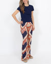 Farm Rio Clothing Small Linen Blend Patterned Pants