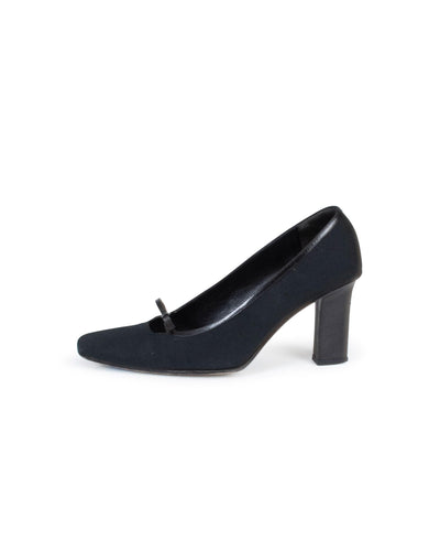 Fendi Shoes Medium | 7 Black Linen Heels