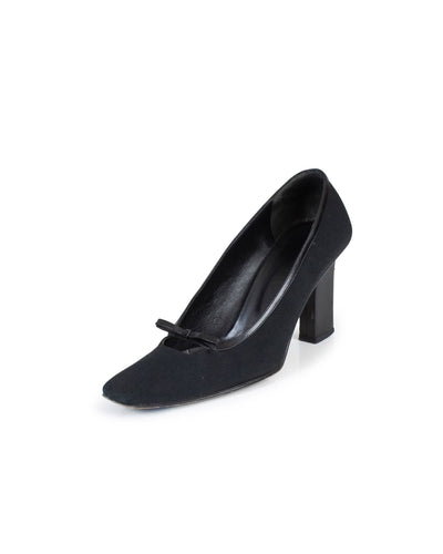 Fendi Shoes Medium | 7 Black Linen Heels