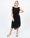 Flannel Clothing Medium Sleeveless Dress with Waist Tie