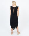 Flannel Clothing Medium Sleeveless Dress with Waist Tie