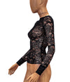 For Love & Lemons Clothing XS Lace Long Sleeve Blouse