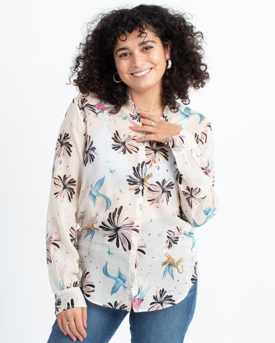 Forte_Forte Clothing XS | US 0 Printed Sheer Button Down