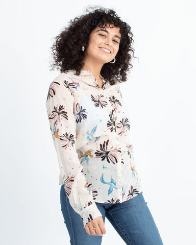 Forte_Forte Clothing XS | US 0 Printed Sheer Button Down