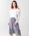 FRAME Clothing Small "Billow" Off The Shoulder Top