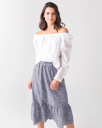 FRAME Clothing Small "Billow" Off The Shoulder Top