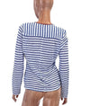 FRAME Clothing Small Linen Front Pocket Stripe Top