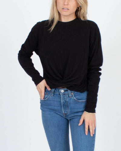 FRAME Clothing Small Long Sleeve Twist Front Tee