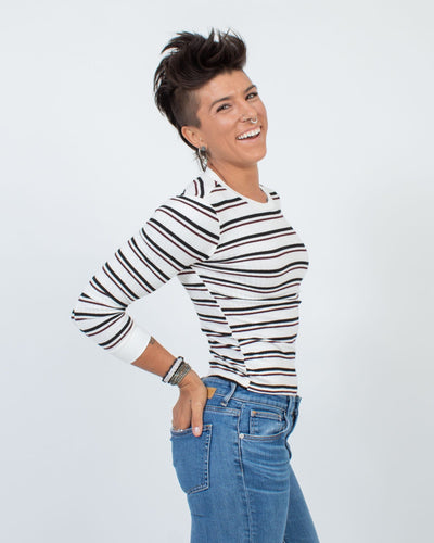 FRAME Clothing Small Striped Long Sleeve