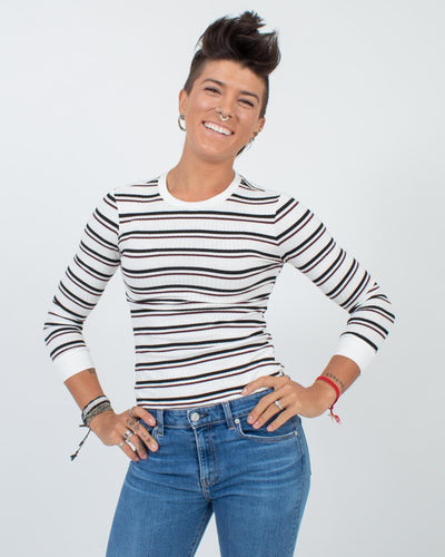 FRAME Clothing Small Striped Long Sleeve