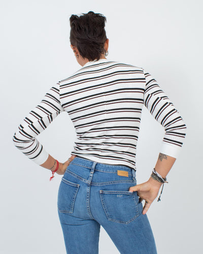 FRAME Clothing Small Striped Long Sleeve