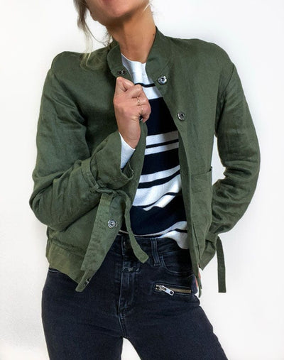 FRAME Clothing XS Lightweight Linen Army Jacket