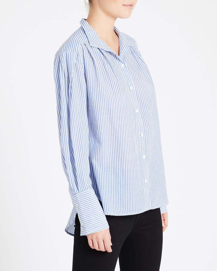 FRAME Clothing XS Striped Button Down Blouse