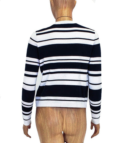 FRAME Clothing XS Striped Fitted Long Sleeve Top