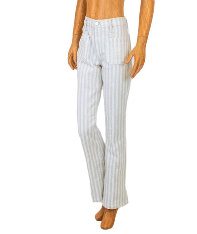 FRAME Clothing XS | US 25 Mid-Rise Stripe Flare Jeans