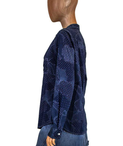 Frank & Eileen Clothing Medium Navy Blue Collared Button Down