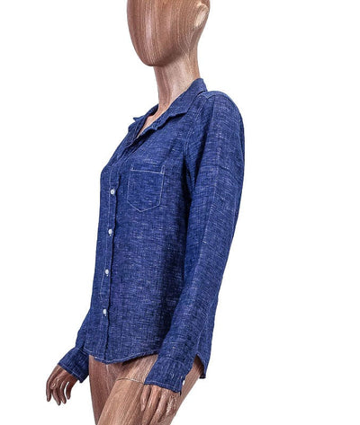 Frank & Eileen Clothing Small Linen Patch Pocket Button Down